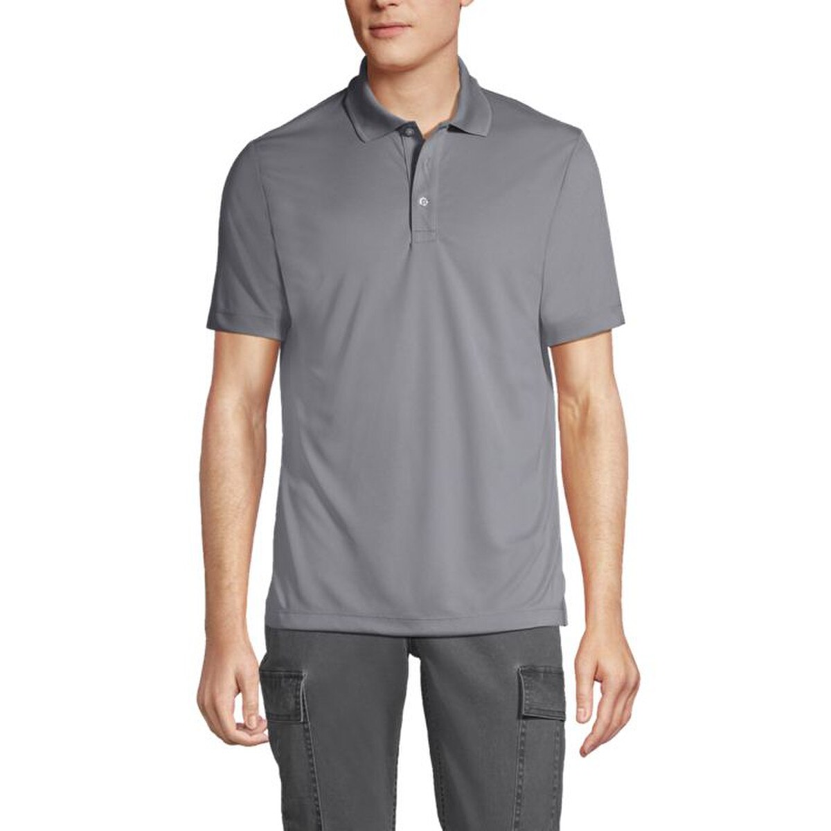 [34] Lands End Unisex Active Polo Shirt